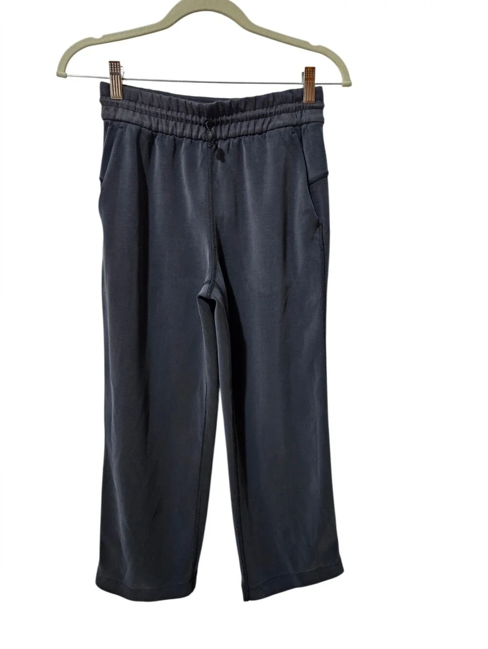 Lululemon Softstreme High-Rise Straight-Leg Cropped Pant Black Athleisure Lounge